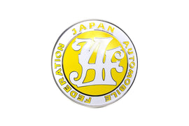 Brand New Universal Japan Automobile Federation JDM JAF Yellow Emblem Badge For Toyota Front Grille
