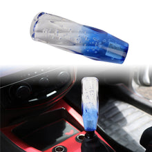 Load image into Gallery viewer, Brand New Universal 15CM VIP 150mm Transparent Manual Clear / Blue Twist Crystal Bubble Racing Gear Shift Knob