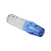 Load image into Gallery viewer, Brand New Universal 20CM VIP 200mm Transparent Manual Clear / Blue Twist Crystal Bubble Racing Gear Shift Knob
