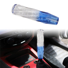Load image into Gallery viewer, Brand New Universal 20CM VIP 200mm Transparent Manual Clear / Blue Twist Crystal Bubble Racing Gear Shift Knob