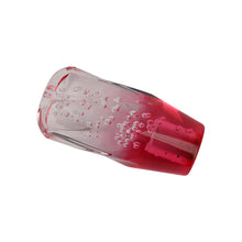 Load image into Gallery viewer, Brand New Universal 10CM VIP 100mm Transparent Manual Clear / Red Twist Crystal Bubble Racing Gear Shift Knob
