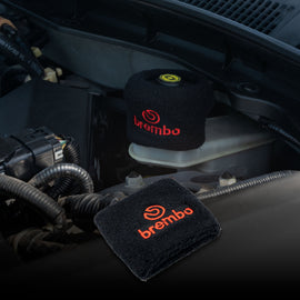 Brand New 1PCS Racing Brembo Black Car Reservoir Tank Oil Cover Sock Racing Tank Sock