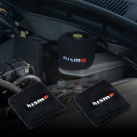 Brand New 2PCS Racing Nismo Black Car Reservoir Tank Oil Cover Sock Racing Tank Sock