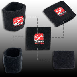 Brand New 2PCS Racing Skunk2 Black Car Reservoir Tank Oil Cover Sock Racing Tank Sock