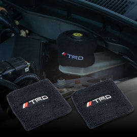 Brand New 2PCS Racing TRD Black Car Reservoir Tank Oil Cover Sock Racing Tank Sock