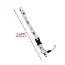 Load image into Gallery viewer, Brand New Jdm Cadillac Racing White Double Sided Printed NYLON Lanyard Neck Strap KeyChain Quick Release