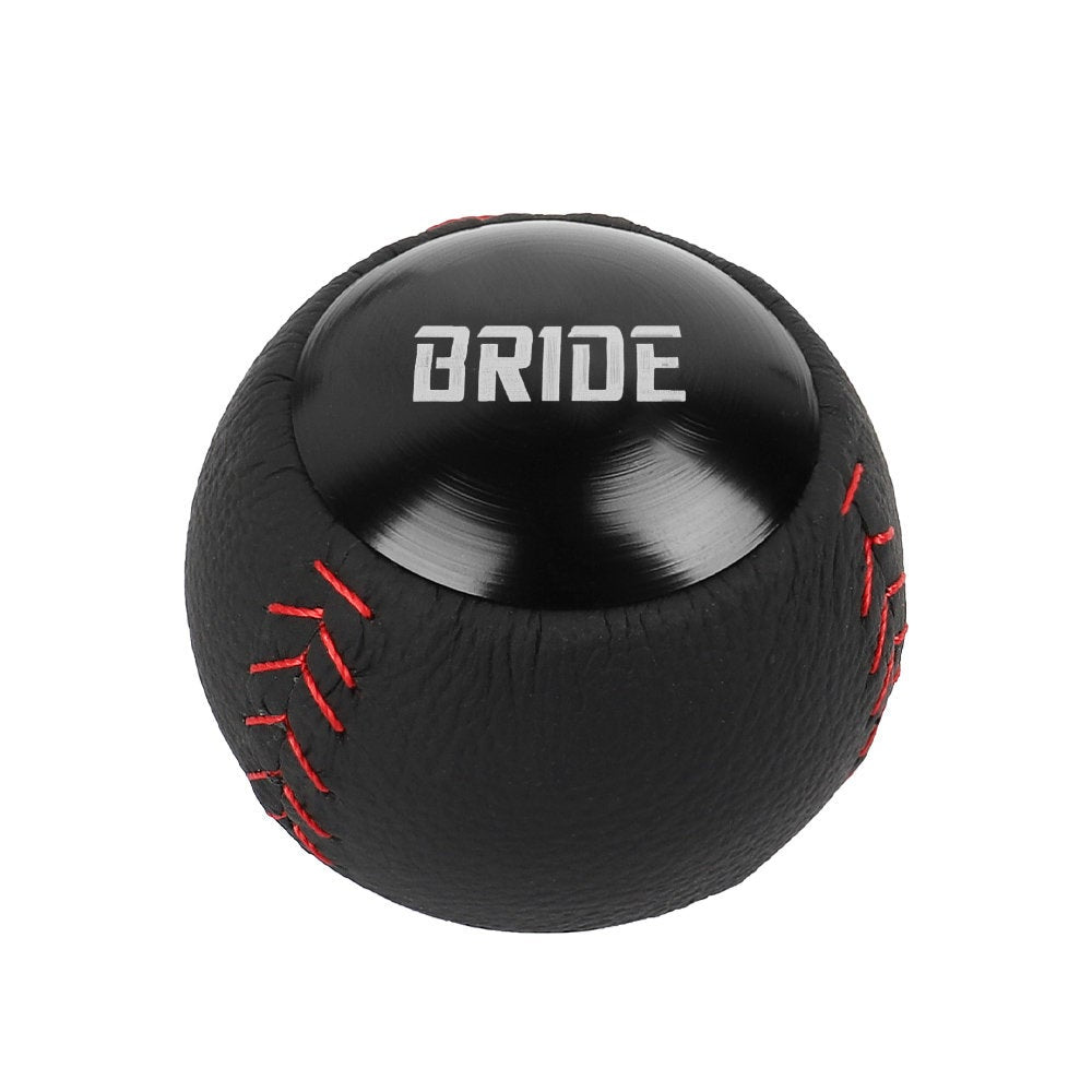 Brand New Bride Leather Black Round Ball Shift Knob Manual Car Racing Gear Shifter M12x1.25