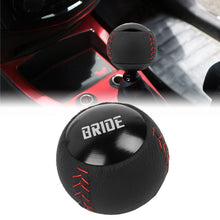 Load image into Gallery viewer, Brand New Bride Leather Black Round Ball Shift Knob Manual Car Racing Gear Shifter M12x1.25