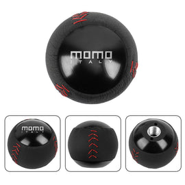 Brand New Momo Leather Black Round Ball Shift Knob Manual Car Racing Gear Shifter M12x1.25