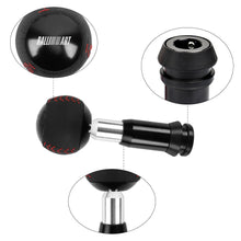 Load image into Gallery viewer, Brand New Ralliart Leather Black Round Ball Shift Knob Automatic Car Racing Gear Shifter