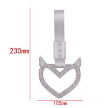 Load image into Gallery viewer, Brand New Devil Mazdaspeed Demon Heart Silver JDM TSURIKAWA Ring Subway Train Bus Handle Strap Charm Drift