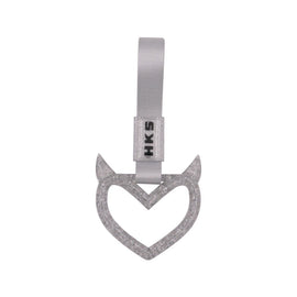 Brand New Devil HKS Demon Heart Silver JDM TSURIKAWA Ring Subway Train Bus Handle Strap Charm Drift
