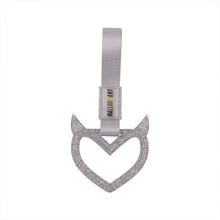 Load image into Gallery viewer, Brand New Devil Ralliart Demon Heart Silver JDM TSURIKAWA Ring Subway Train Bus Handle Strap Charm Drift
