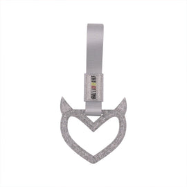Brand New Devil Ralliart Demon Heart Silver JDM TSURIKAWA Ring Subway Train Bus Handle Strap Charm Drift