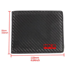 Load image into Gallery viewer, Brand New HKS Men&#39;s Carbon Fiber Leather Bifold Credit Card ID Holder Wallet US