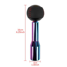Load image into Gallery viewer, Brand New Universal TRD Black Leather Ball Manual Gear Stick Shift Knob Lever Shifter Long
