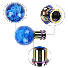 Load image into Gallery viewer, Brand New Mugen Universal Jdm Round Ball Crystal Blue Bubble Manual Car Racing Gear Shift Knob Shifter M12 M10 M8