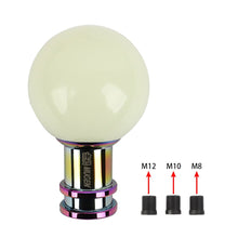 Load image into Gallery viewer, Brand New Mugen Universal Jdm Round Ball Glow in the Dark Green Manual Car Racing Gear Shift Knob Shifter M12 M10 M8