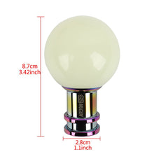 Load image into Gallery viewer, Brand New Mugen Universal Jdm Round Ball Glow in the Dark Green Manual Car Racing Gear Shift Knob Shifter M12 M10 M8