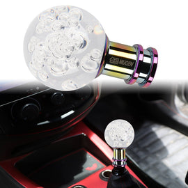 Brand New Mugen Universal Jdm Round Ball Crystal Clear Bubble Manual Car Racing Gear Shift Knob Shifter M12 M10 M8