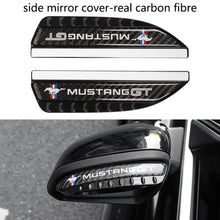 Load image into Gallery viewer, Brand New 2PCS Universal Mustang GT Carbon Fiber Rear View Side Mirror Visor Shade Rain Shield Water Guard