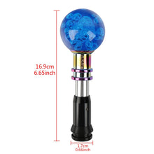 Load image into Gallery viewer, Brand New Universal Jdm Nismo Round Ball Blue Crystal Bubble Automatic Car Racing Gear Shift Knob Shifter M12 M10 M8