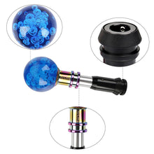 Load image into Gallery viewer, Brand New Universal Jdm Nismo Round Ball Blue Crystal Bubble Automatic Car Racing Gear Shift Knob Shifter M12 M10 M8