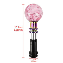 Load image into Gallery viewer, Brand New Universal Jdm Nismo Round Ball Pink Crystal Bubble Automatic Car Racing Gear Shift Knob Shifter M12 M10 M8