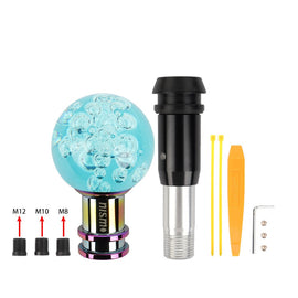 Brand New Universal Jdm Nismo Round Ball Green Crystal Bubble Automatic Car Racing Gear Shift Knob Shifter M12 M10 M8
