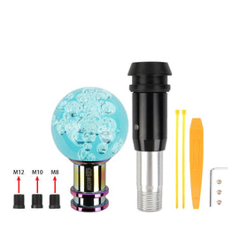 Brand New Universal Jdm Mugen Round Ball Crystal Bubble Green Automatic Car Racing Gear Shift Knob Shifter M12 M10 M8