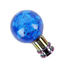 Load image into Gallery viewer, Brand New Ralliart Universal Jdm Round Ball Crystal Blue Bubble Manual Car Racing Gear Shift Knob Shifter M12 M10 M8