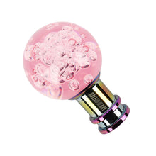 Load image into Gallery viewer, Brand New Ralliart Universal Jdm Round Ball Crystal Pink Bubble Manual Car Racing Gear Shift Knob Shifter M12 M10 M8