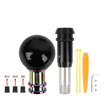 Load image into Gallery viewer, Brand New Universal Jdm Ralliart Round Ball Black Automatic Car Racing Gear Shift Knob Shifter M12 M10 M8