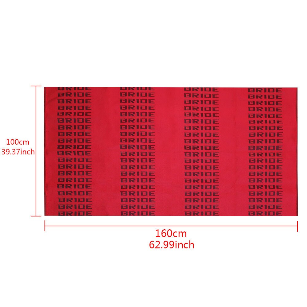 BRAND NEW Full Red/Black JDM Bride Fabric Cloth For Car Seat Panel Armrest Decoration 1M×1.6M