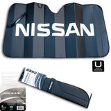 BRAND New Nissan Plasticolor  Official License Product Black Matte Finish Sunshade Car Truck or SUV Front Nissan Letters Windshield
