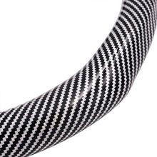 Load image into Gallery viewer, Brand New Silver Carbon Fiber PU Leather Car Steering Wheel Cover Protector 15&quot;
