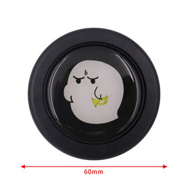 Brand New Universal Anime ghost Hentai Car Horn Button Black Steering Wheel Center Cap