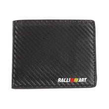 Load image into Gallery viewer, Brand New Ralliart Men&#39;s Carbon Fiber Leather Bifold Credit Card ID Holder Wallet US