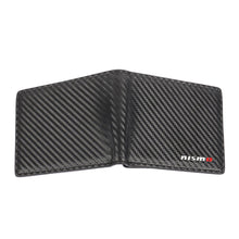 Load image into Gallery viewer, Brand New Nismo Men&#39;s Carbon Fiber Leather Bifold Credit Card ID Holder Wallet US