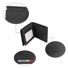 Load image into Gallery viewer, Brand New Nismo Men&#39;s Carbon Fiber Leather Bifold Credit Card ID Holder Wallet US