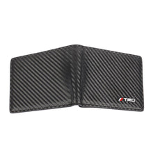 Load image into Gallery viewer, Brand New TRD Men&#39;s Carbon Fiber Leather Bifold Credit Card ID Holder Wallet US