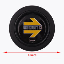 Load image into Gallery viewer, Brand New Universal Momo Car Horn Button Black Steering Wheel Center Cap W/Packaging