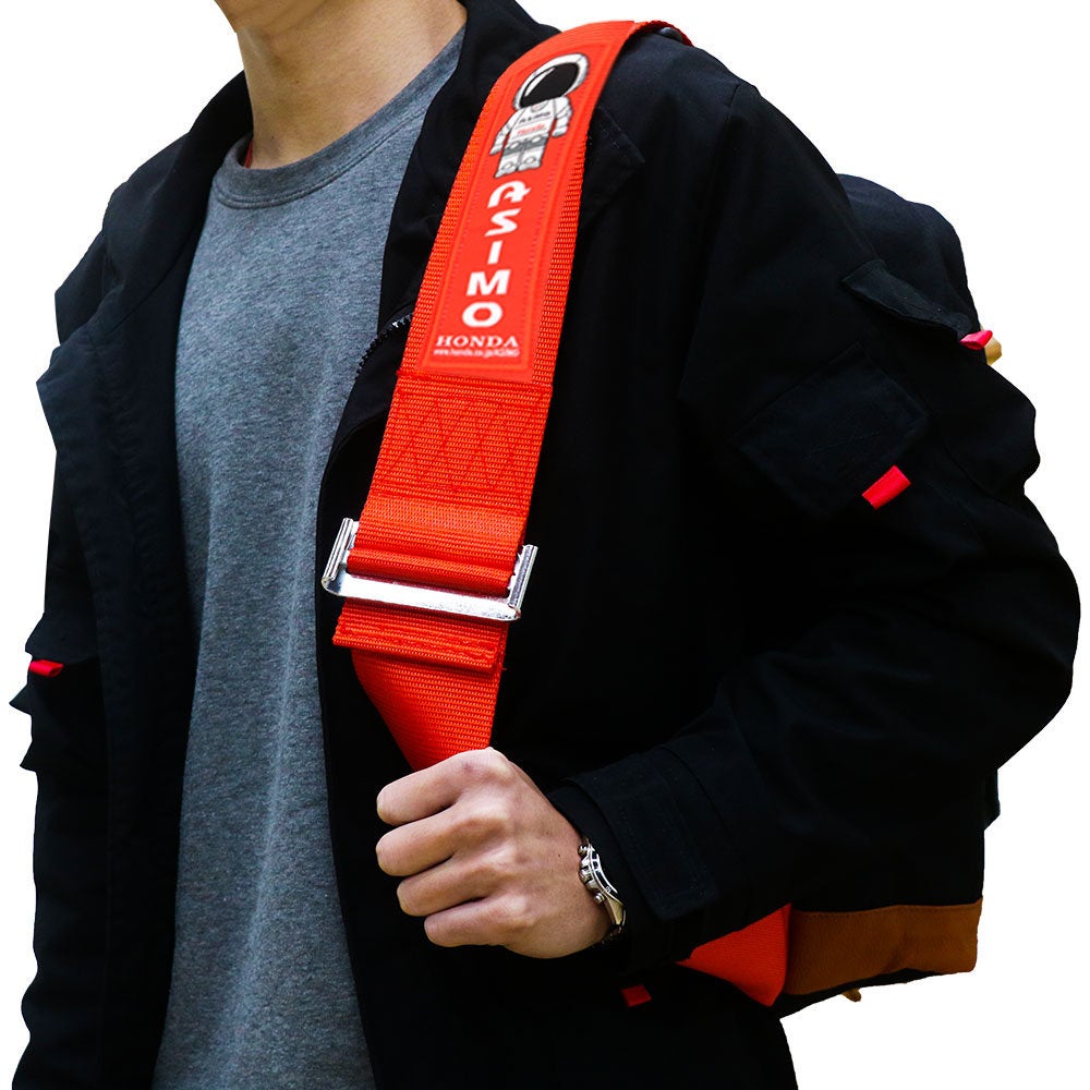 Brand New JDM Asimo Bride Racing Red Harness Adjustable Shoulder Strap Back Pack