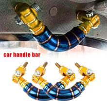 Load image into Gallery viewer, Brand New 1PCS Universal JDM Titanium Blue / Gold Car Aluminum Roll Bar Grab Support Car Interior Grip Roof Handle