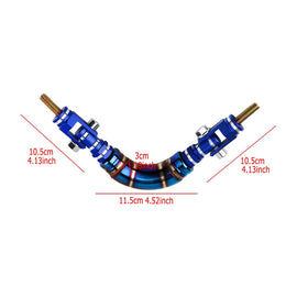 Brand New 1PCS Universal JDM Titanium Blue / Blue Car Aluminum Roll Bar Grab Support Car Interior Grip Roof Handle