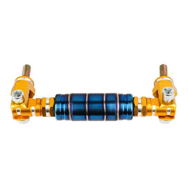 Brand New 1PCS Universal V2 JDM Titanium Blue / Gold Car Aluminum Roll Bar Grab Support Car Interior Grip Roof Handle