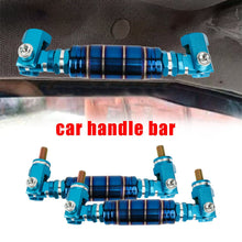 Load image into Gallery viewer, Brand New 2PCS Universal V2 JDM Titanium Blue / Teal Car Aluminum Roll Bar Grab Support Car Interior Grip Roof Handle