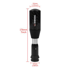 Load image into Gallery viewer, Brand New Universal Bride Black Carbon Fiber Automatic Gear Shift Knob Shifter Lever Head