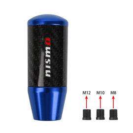 Brand New Universal Nismo Blue Carbon Fiber Manual Gear Stick Shift Knob Lever Shifter M12 M10 M8