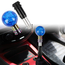 Load image into Gallery viewer, Brand New Universal Jdm TRD Round Ball Blue Crystal Bubble Automatic Car Racing Gear Shift Knob Shifter M12 M10 M8
